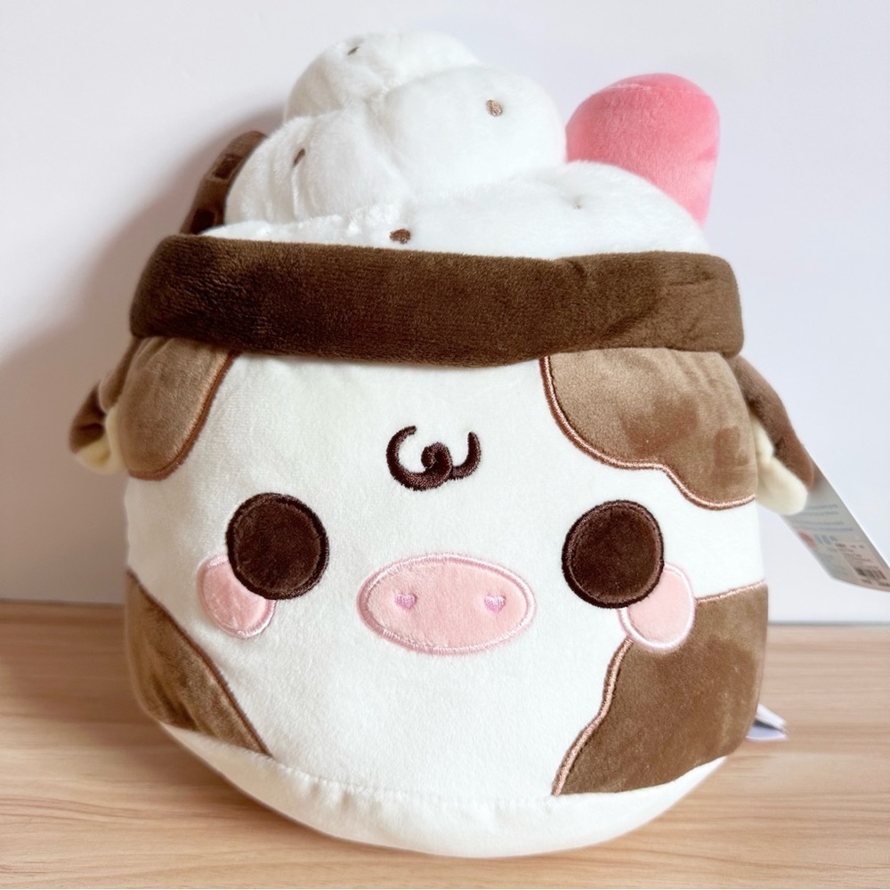 NWT Cuddle Barn Chocolate Mooshake Cow Kawaii Plush